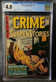 E.C. Comics Crime SuspenStories #26, CGC Graded 4.0