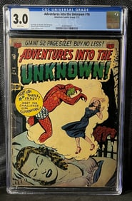 Adventures into the Unknown #16, CGC Graded 3.0, American Comics Group, February 1951