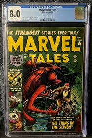 Marvel Tales #107, Atlas Comics, June 1952, Bill Everett Cover, CGC Graded 8.0