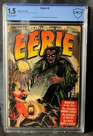 Vintage Horror/Fantasy Comic Book, Eerie #6, Avon Periodicals, April-May 1952