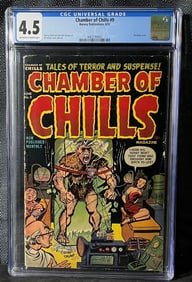 Chamber of Chills #9, Harvey Publications, June 1952, CGC Graded 4.5, Bondage Cover
