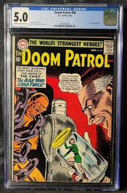 Doom Patrol #88, D.C. Comics, June 1964, 'The Man Who Lived Twice!', CGC Universal Grade 5.0