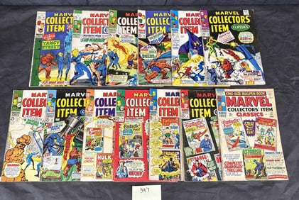 A Group of Vintage Marvel Collectors' Item Classics Comics, including a King-Size Bullpen Book,