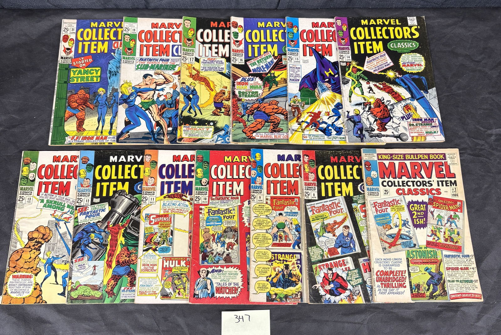 A Group of Vintage Marvel Collectors' Item Classics Comics, including a King-Size Bullpen Book, (1 of 1)