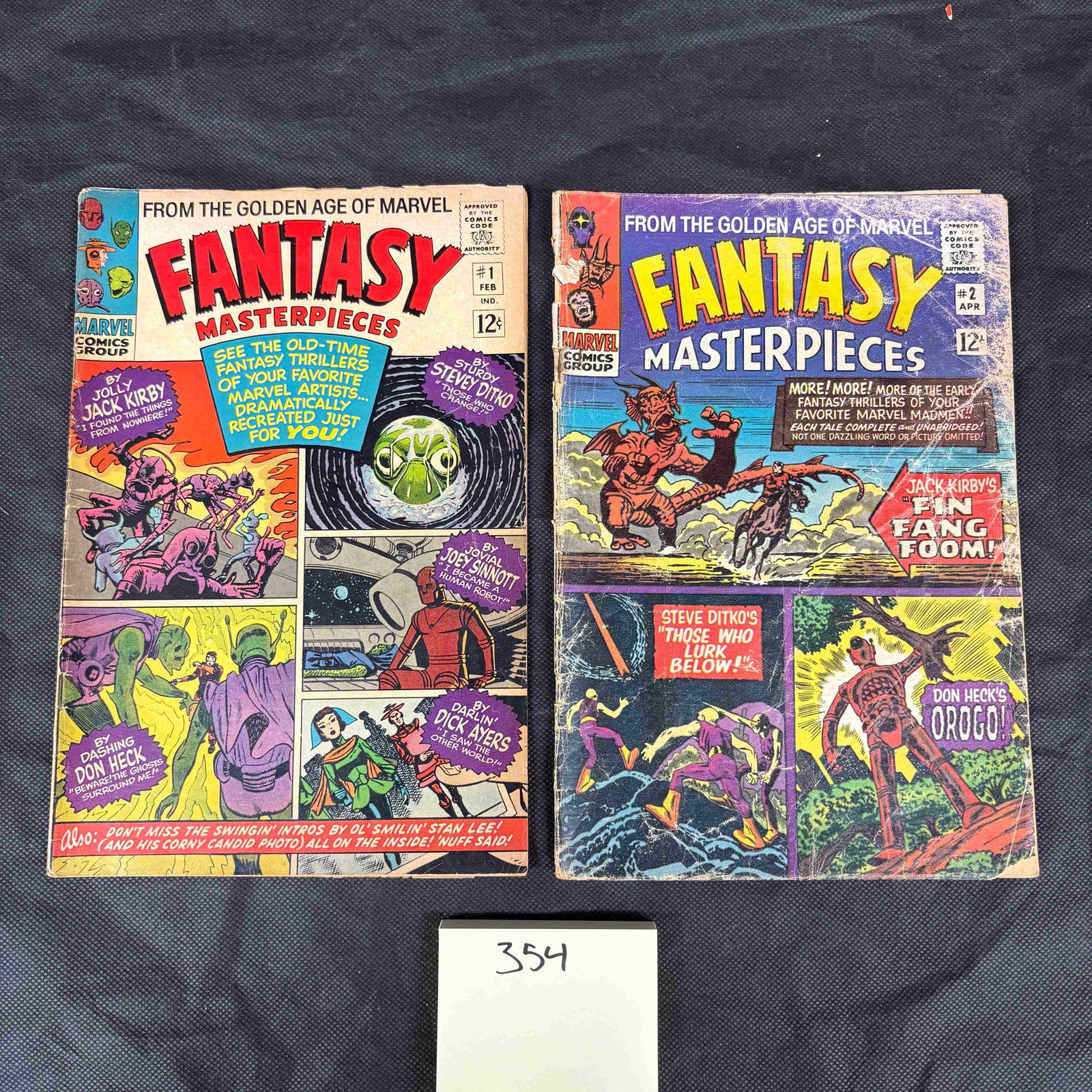 A Pair of Marvel Comics Group: Silver Age Fantasy Masterpieces #1 and #2 (1966) (1 of 2)