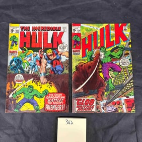 A Pair of The Incredible Hulk (1962) Comic Books, Issues #128 and #129