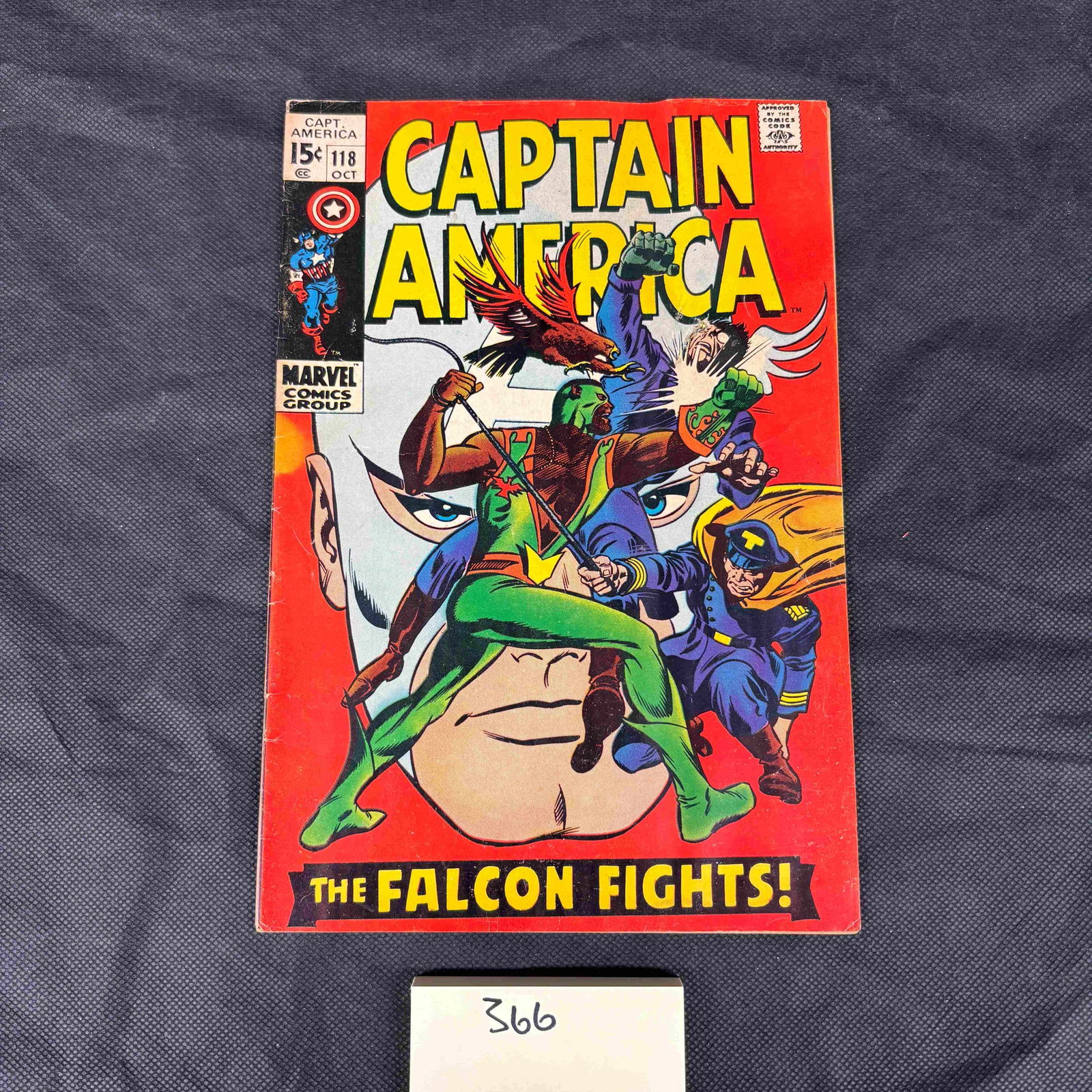 Captain America #118 (1969) - Second Appearance of The Falcon (1 of 2)