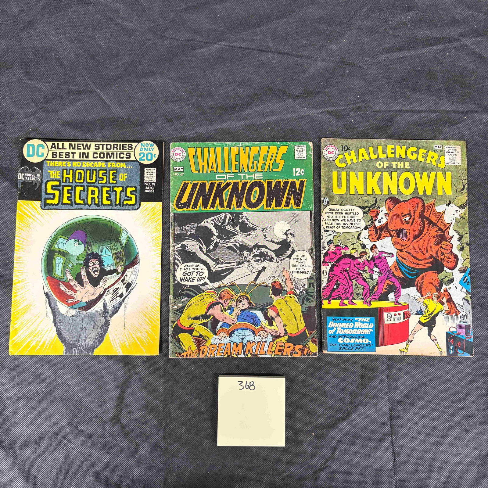 Three DC Comics: House of Secrets No. 89 and Challengers of the Unknown Nos. 37 & 61 (1 of 2)