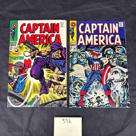 A Pair of Captain America (1968 1st Series) Comic Books, Issues #107 & #108