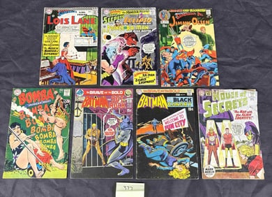 A Group of Seven DC Comics American Comic Books, Early 1970s, Including 'The Brave and the Bold'