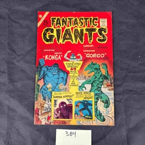 Fantastic Giants #24, Charlton, featuring Steve Ditko, Konga & Gorgo