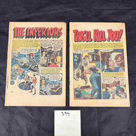 Two Vintage American EC Comics Crime Suspenstories Comic Books, Issues #21 and #23