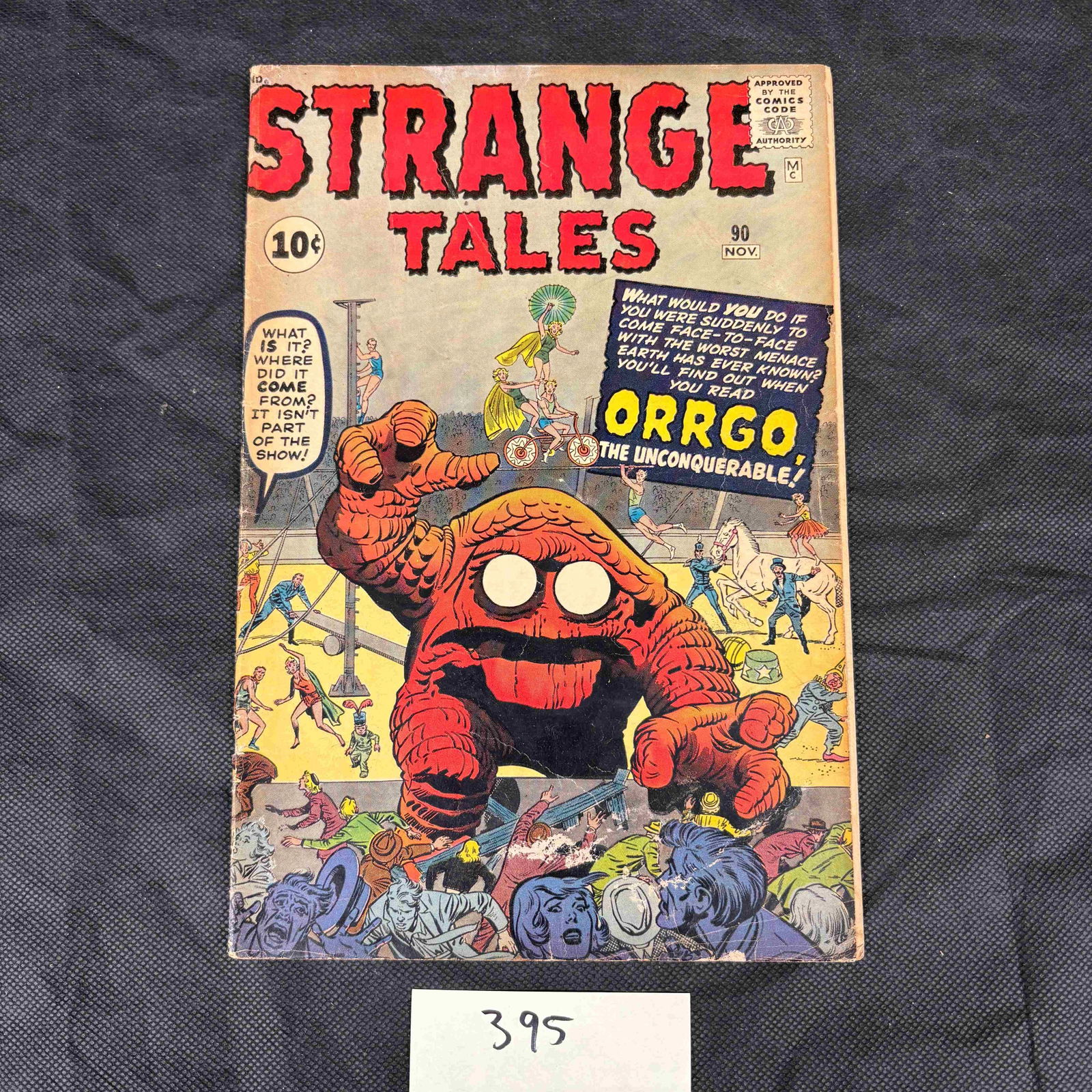 Strange Tales #90 Marvel Comics, November 1961, Featuring Orrgo The Unconquerable (1 of 2)