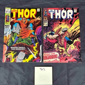 A Pair of The Mighty Thor Marvel Comics, Issues #157 and #163