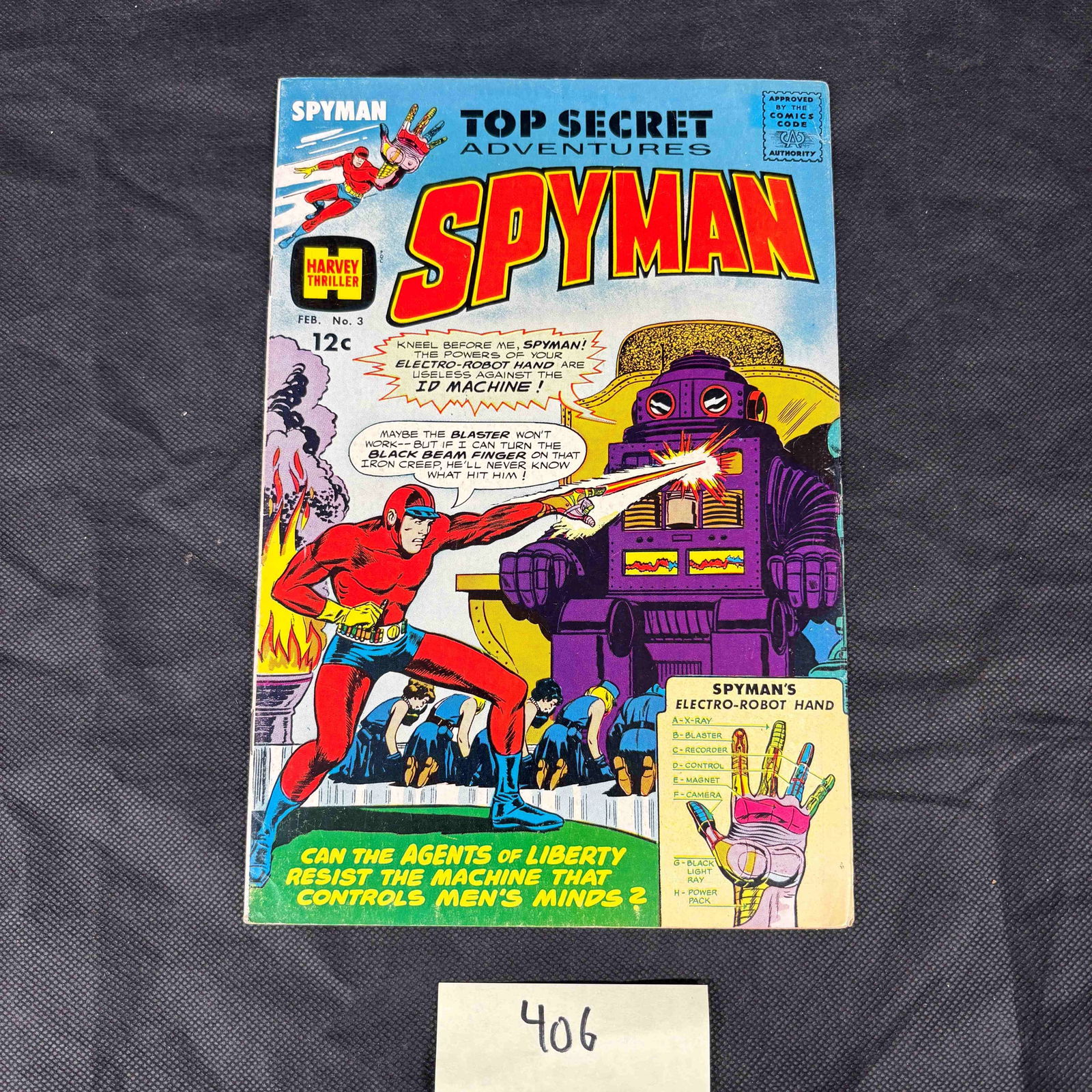 Harvey Thriller: Spyman Top Secret Adventures, Issue No. 3, February 1966 (1 of 2)