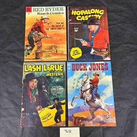 A Group of Four Vintage American Western Comic Books