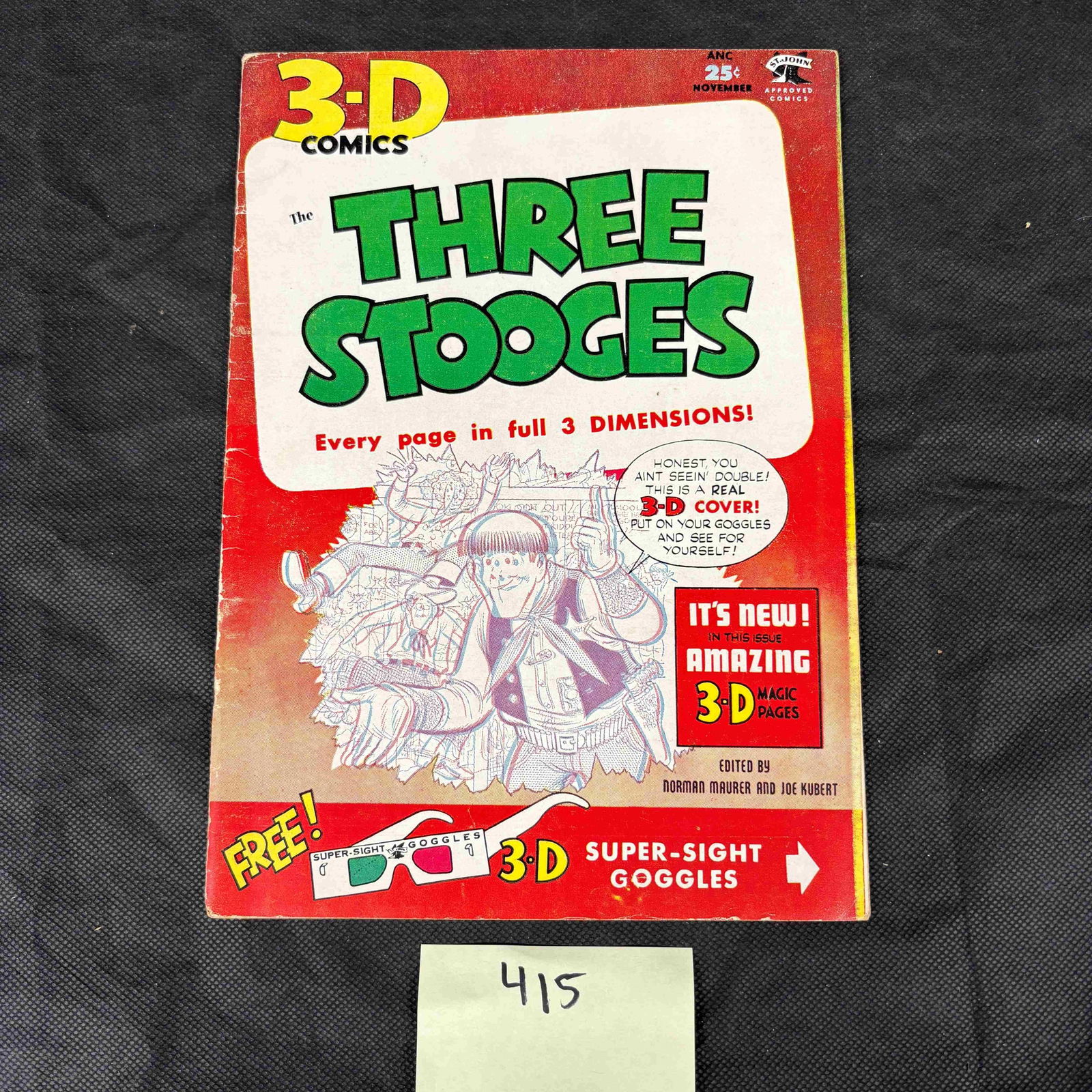 St. John 3-D Comics, The Three Stooges, No. 15, November 1953 (1 of 2)