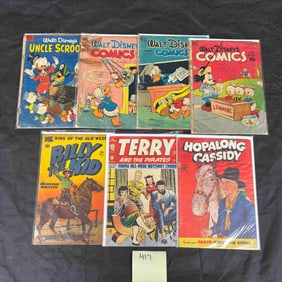 A Group of Vintage American Comic Books, including Terry and the Pirates, Walt Disney, Billy The