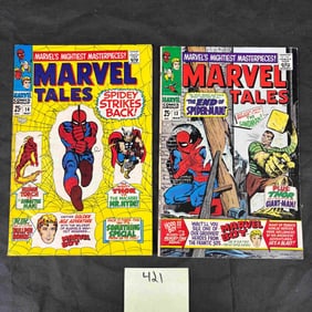 A Pair of Marvel Comics Group, Marvel Tales Bronze Age Comic Books, Issues #13 and #14