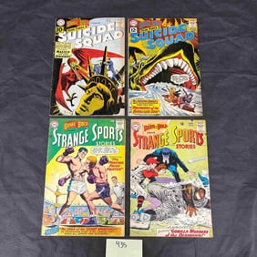 A Group of Silver Age DC Comics, The Brave and the Bold, featuring Suicide Squad and Strange Sports
