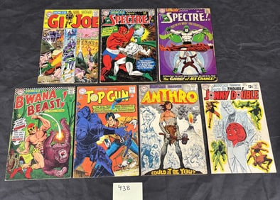 A Collection of 7 DC Comics Showcase Presents, Silver Age (1968), including G.I. Joe, The