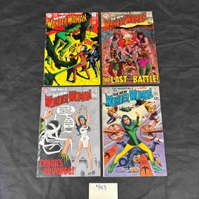 A Group of Four DC Comics: The New Wonder Woman, Issues #186, #187, #188, and #197