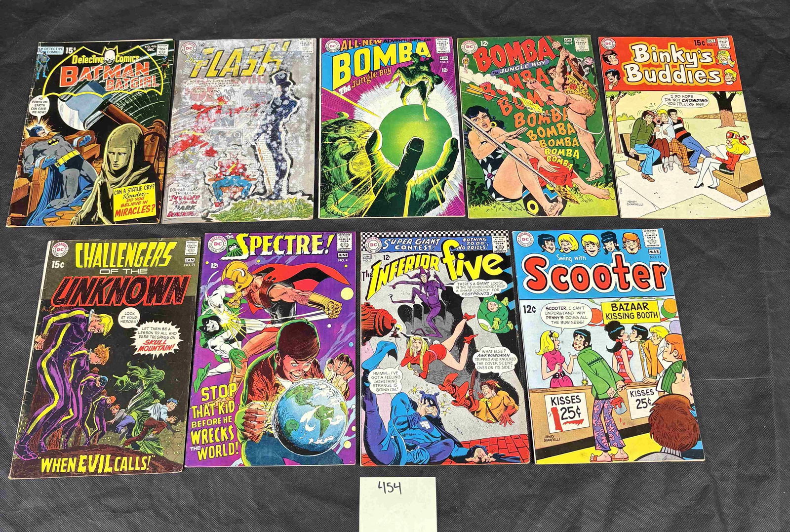 A Collection of Nine Vintage American DC Comics, Late 1960s-Early 1970s, including Inferior Five #2 (1 of 1)