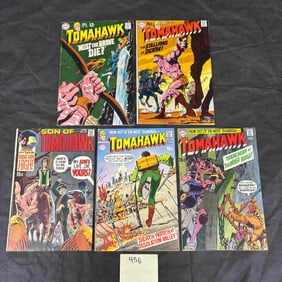 A Group of Five DC Comics Tomahawk and Son of Tomahawk Silver/Bronze Age Comic Books, Issues 129,