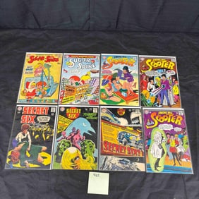 A Group of Eight DC Comics, Silver Age, including 'Sugar and Spike', 'Swing with Scooter', and