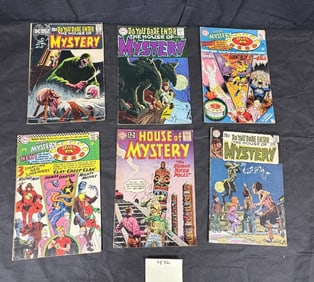 Six Vintage DC Comics House of Mystery Issues and a Group of Associated Advertising Pages