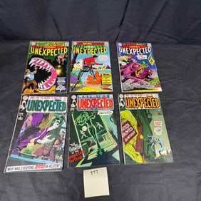 A Group of Six DC Comics The Unexpected Bronze Age Comic Books, including Issue #122