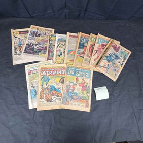 A Collection of Marvel Comics Interior Sections, including The Amazing Spider-Man #40 (Origin of