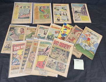A Collection of Approximately Fifteen Vintage American Golden Age Comic Books, including 'Master