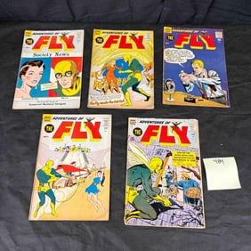 A Group of Five Adventures of the Fly Silver Age Comics, Archie Series
