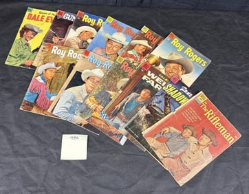 A Collection of Dell Comics, including Roy Rogers and other Western Titles, Mid-20th Century