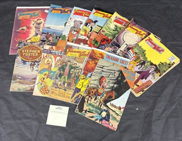 A Collection of Golden Age Treasure Chest of Fun & Fact Comic Books