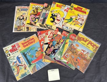 A Collection of American Golden to Silver Age Comic Books, including Jerry, Joe Palooka, and Beetle
