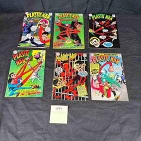 A Set of Six DC Comics 'Plastic Man' (1966 1st Series) Issues No. 1-6