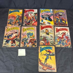 A Collection of 9 Vintage Blackhawk Comics, Quality and DC Comics, Mid-20th Century
