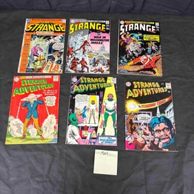 Six Vintage American 'Strange Adventures' DC Comics