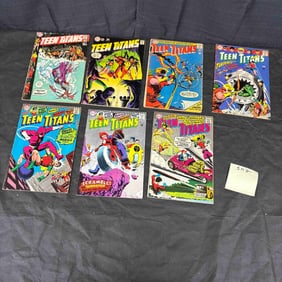 A Collection of Seven DC National Comics Teen Titans (1966 1st Series) Comic Books