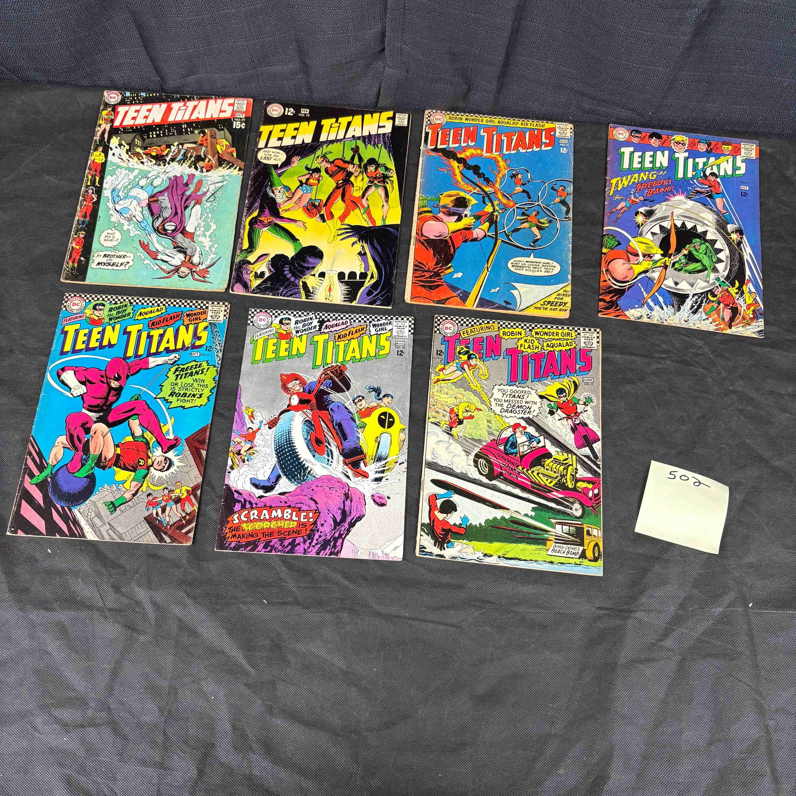 A Collection of Seven DC National Comics Teen Titans (1966 1st Series) Comic Books (1 of 1)