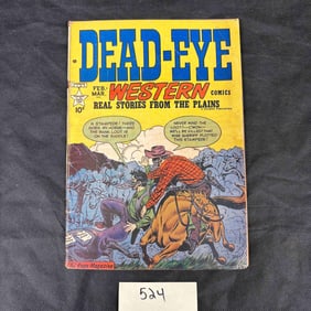 Vintage American Comic Book, Dead-Eye Western Comics #8, Magazine Enterprises, February-March 1950