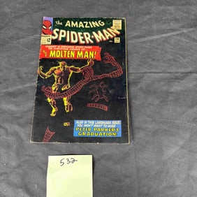 Amazing Spider-Man #28 Marvel 1965 The Menace of the Molten Man Peter Parker's Graduation