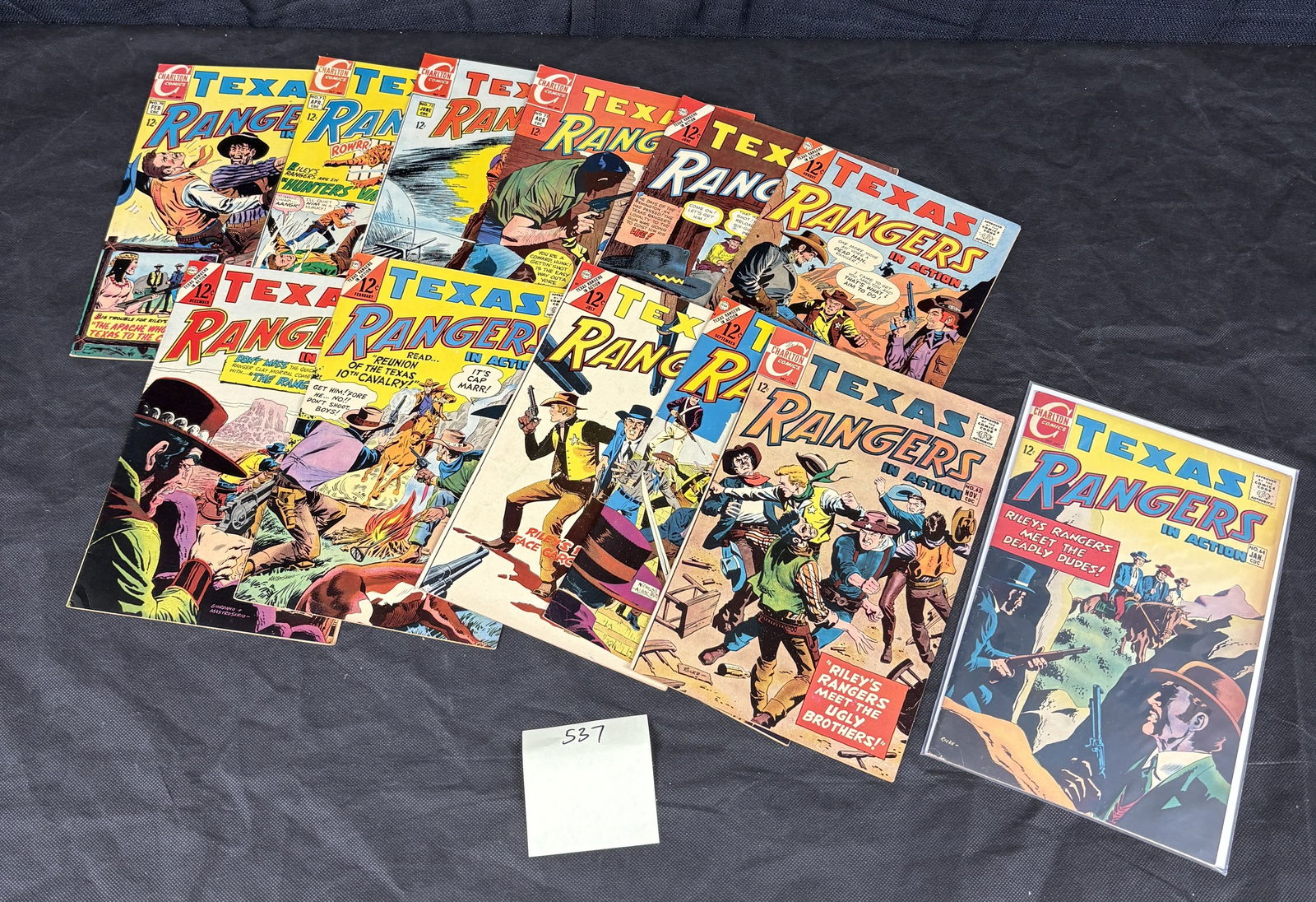 A Collection of Vintage Charlton Comics Texas Rangers In Action American Western Comic Books (1 of 1)