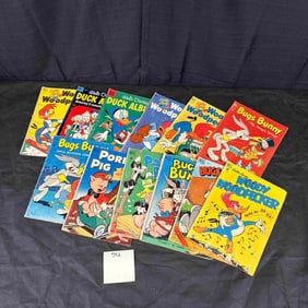 Eleven Vintage American Dell Comic Books, Mid-20th Century
