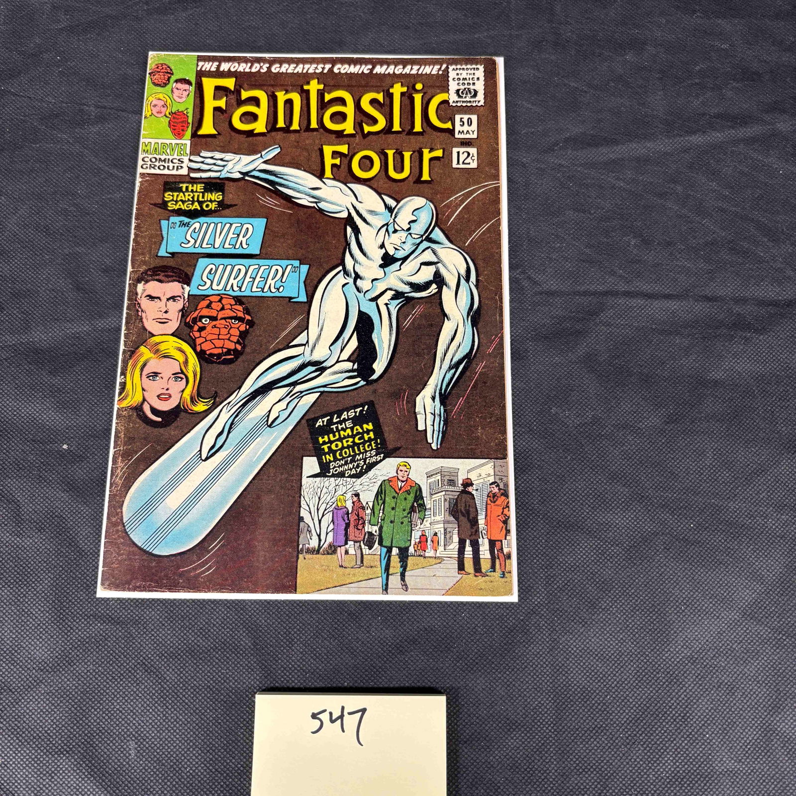 Marvel Comics Group Fantastic Four #50, Featuring the Silver Surfer, 1966 (1 of 2)