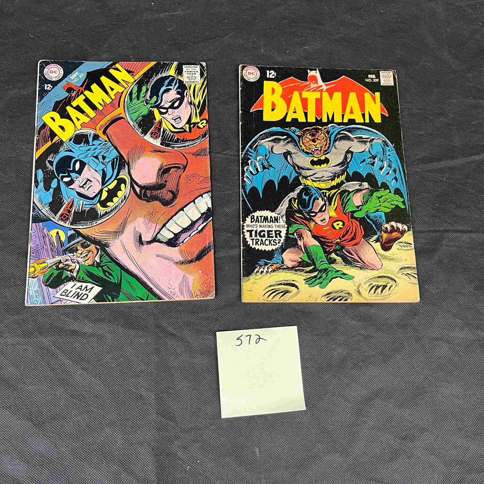 A Pair of Vintage Batman Comic Books, Issues No. 208 and 209 (1 of 2)