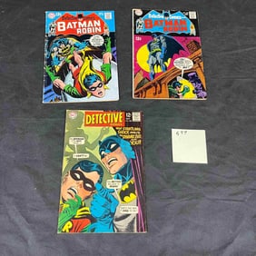 Three Silver Age Detective Comics Featuring Batman and Robin, Issues #363, #380, and #386