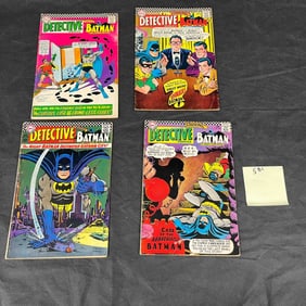 A Group of Four DC Comics Detective Comics Starring Batman, Silver Age, Issues 346, 347, 350, 351